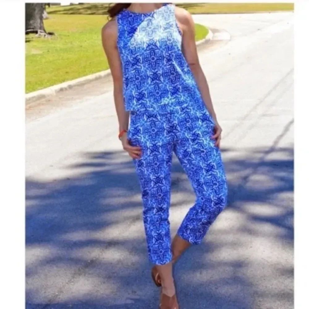 Milly For Design Nation Tile Print Capri Pants